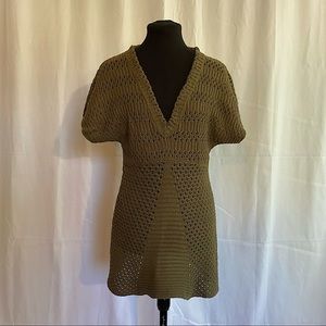 Calvin Klein Olive green sweater dress